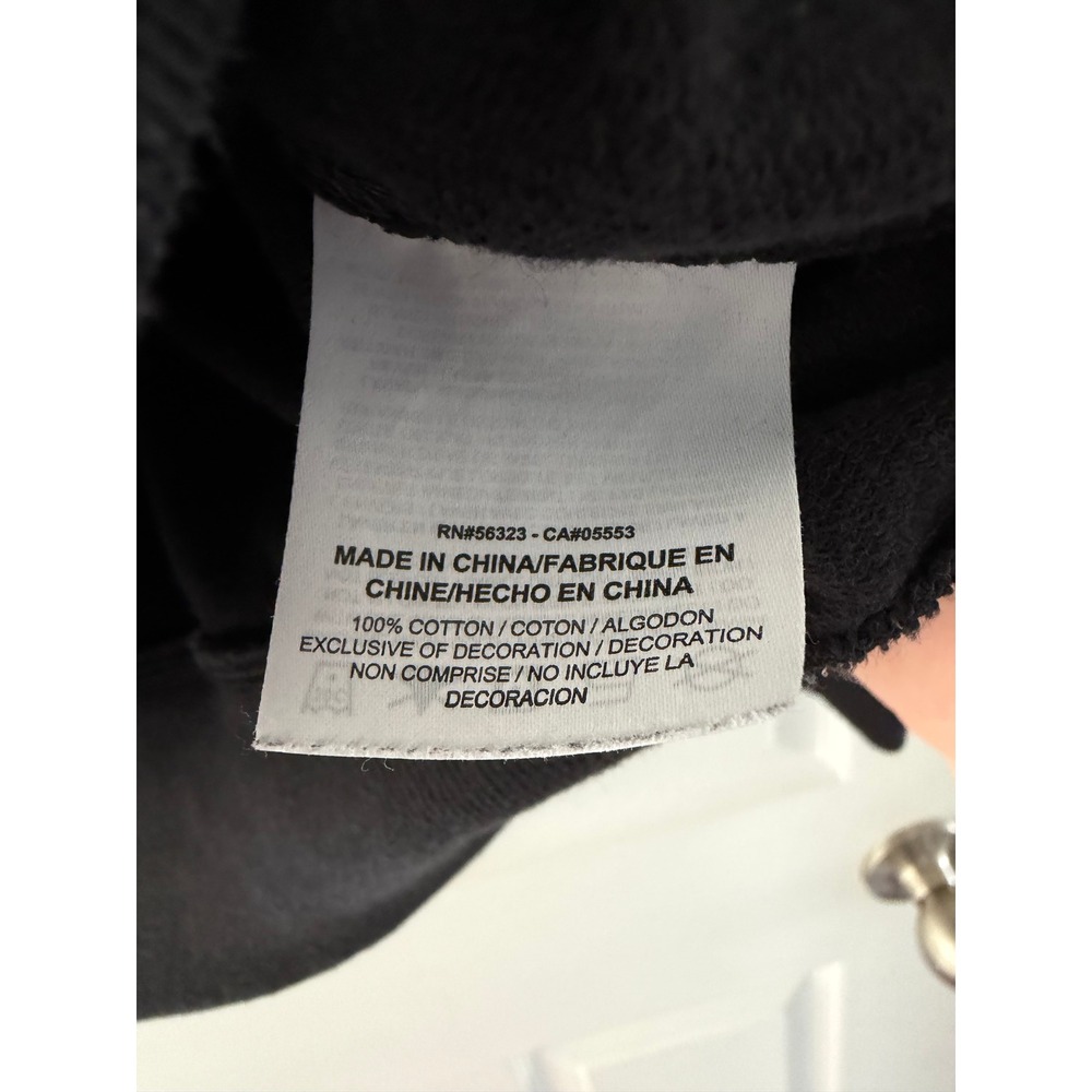 Nike Womens Athletic Crewneck Black White Logo Large - Picture 3 of 3